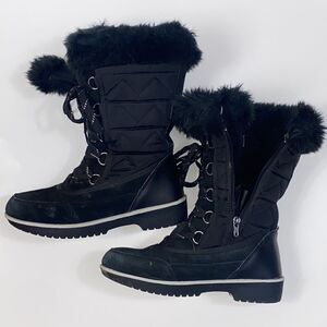 Waterproof Comfortview Snow Leather Upper Women Shoes Boots Size 7M